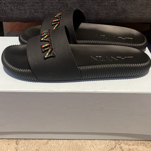LANVIN Men's Arpege Slide Sandals - Picture 2 of 12